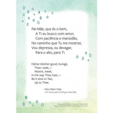 Card: Cartão para Crianças Maiores // Prayer for big children note card and envelope (Portuguese)