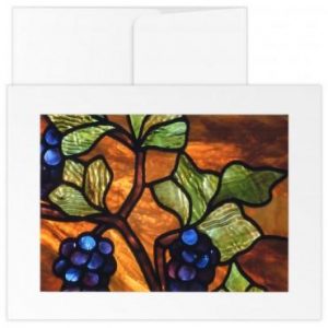 Cards: TMC Original Stained Glass Grapes - (Pack of 3)