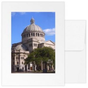 Cards: TMC Extension/Plaza Trees Card (blue sky)- (Pack of 3)