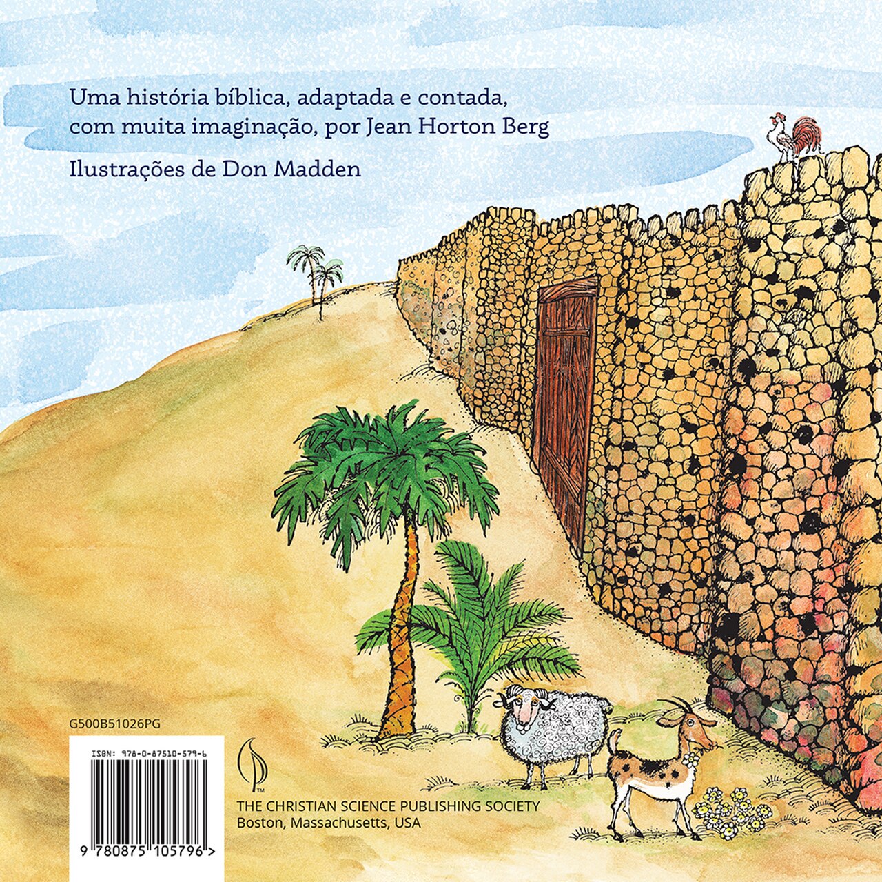 Children's book Nehemiah in Spanish back cover